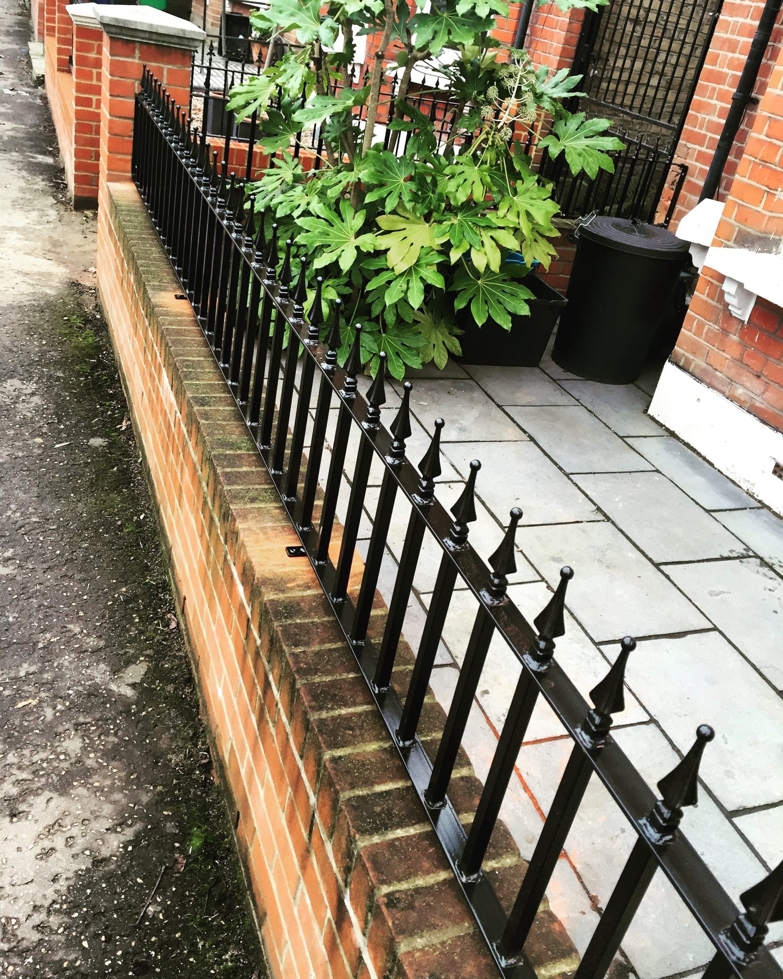 Metal railings